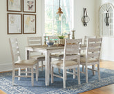 J&M Furniture - Ashley Furniture - Skempton Dining Table and Chairs (Set of 7) - Dining Room Table Set (7/CN) - D394-425